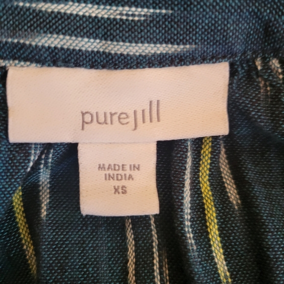 J. Jill Green Cotton Midi Tunic Dress Size XS - Picture 6 of 6